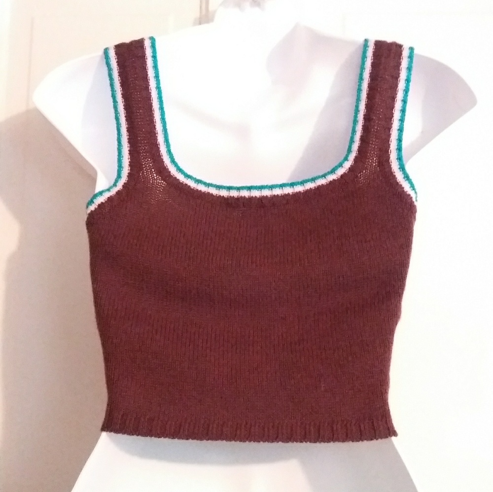 Moda International Cropped Multi Color Sweater - Picture 4 of 8
